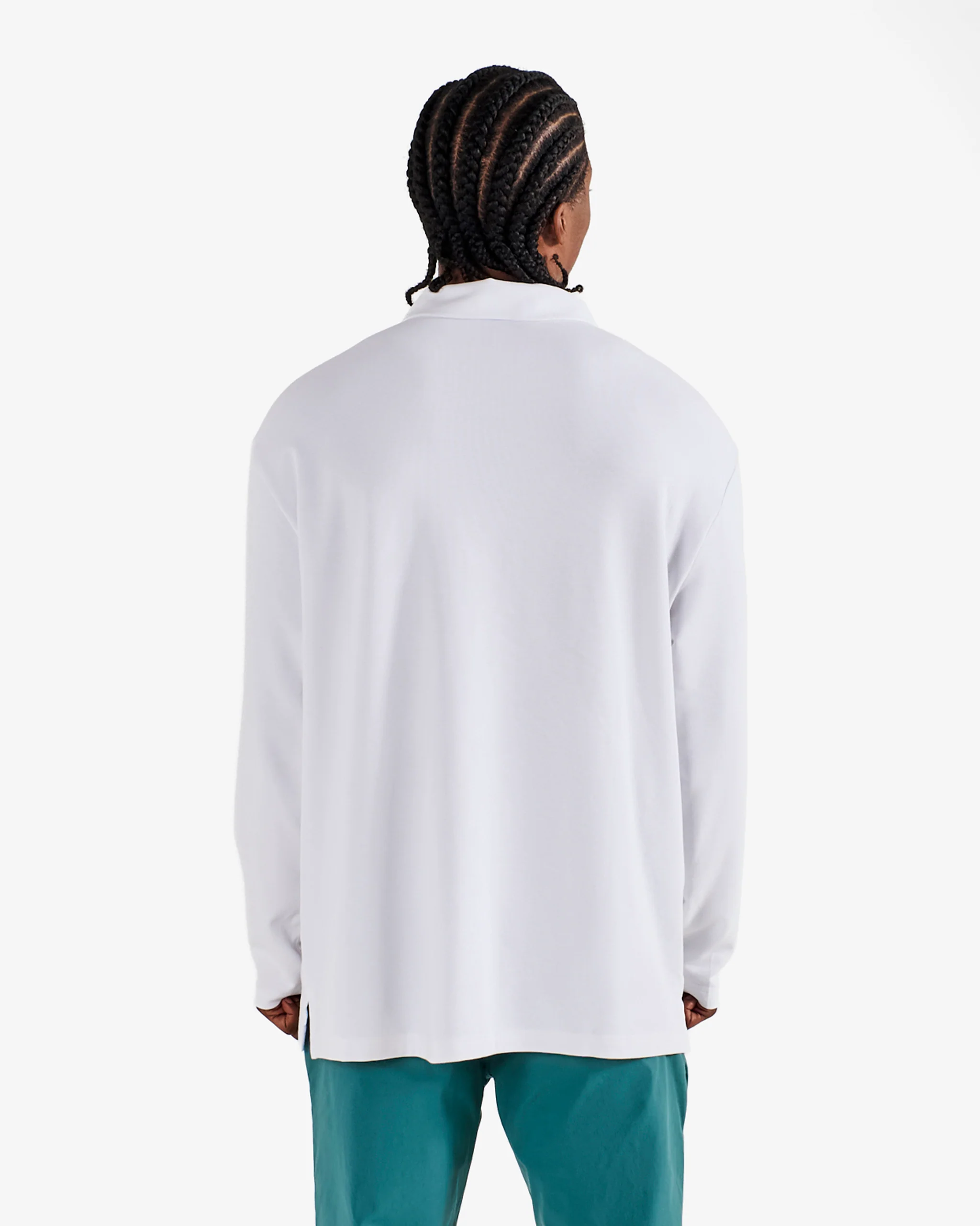 ADIDAS BEYOND LONG SLEEVE LOOSE FIT POLO SHIRT - Image 4