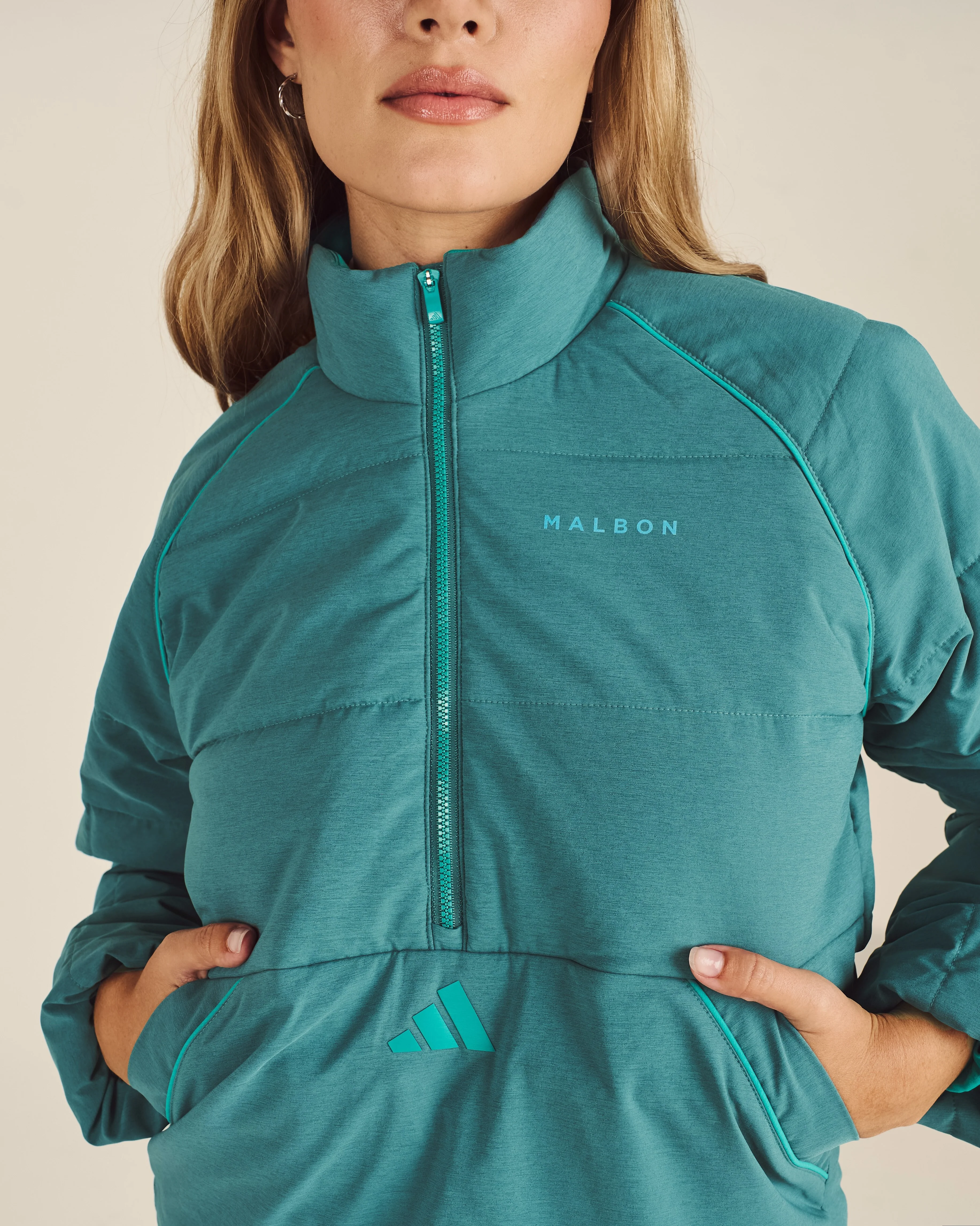 ADIDAS BEYOND TWISTWEAVE LOOSE QUARTER-ZIP JACKET - Image 2