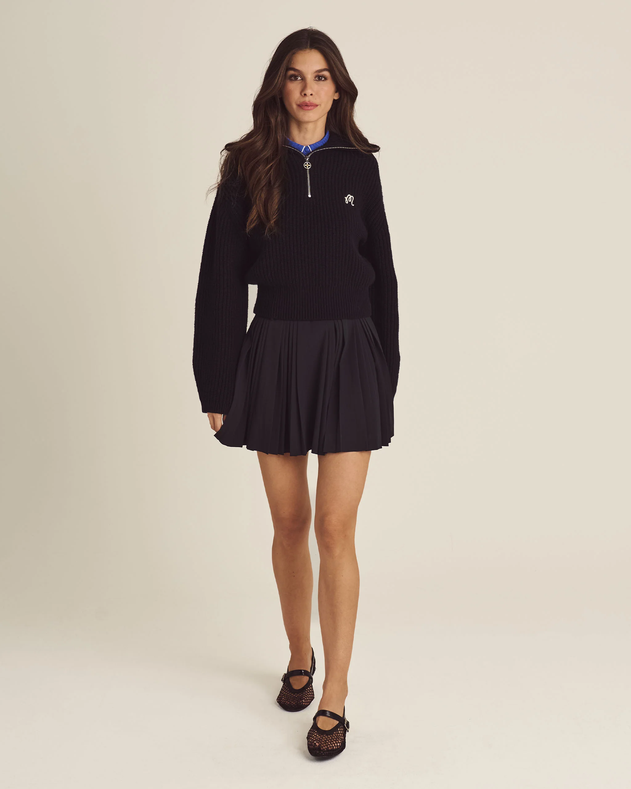ANAIS QUARTER ZIP KNIT SWEATER - Image 4