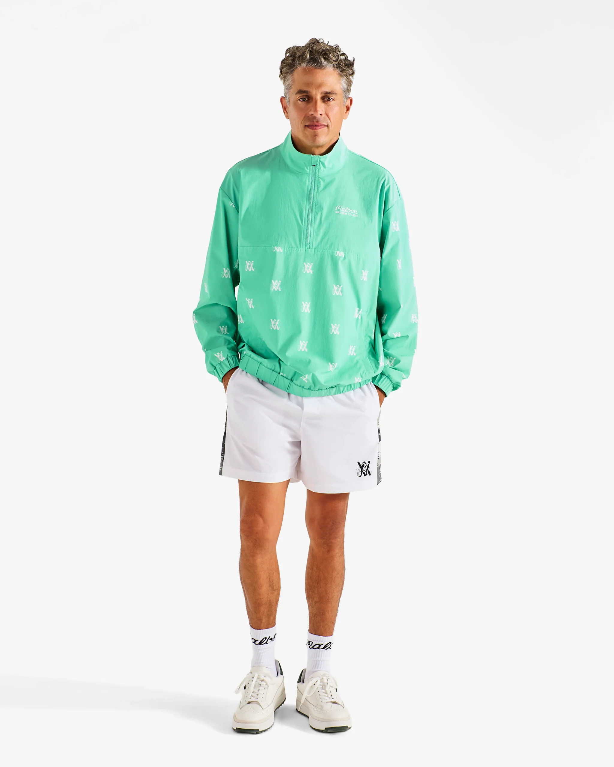 ARSHAM MONOGRAM QUARTER ZIP - Image 4