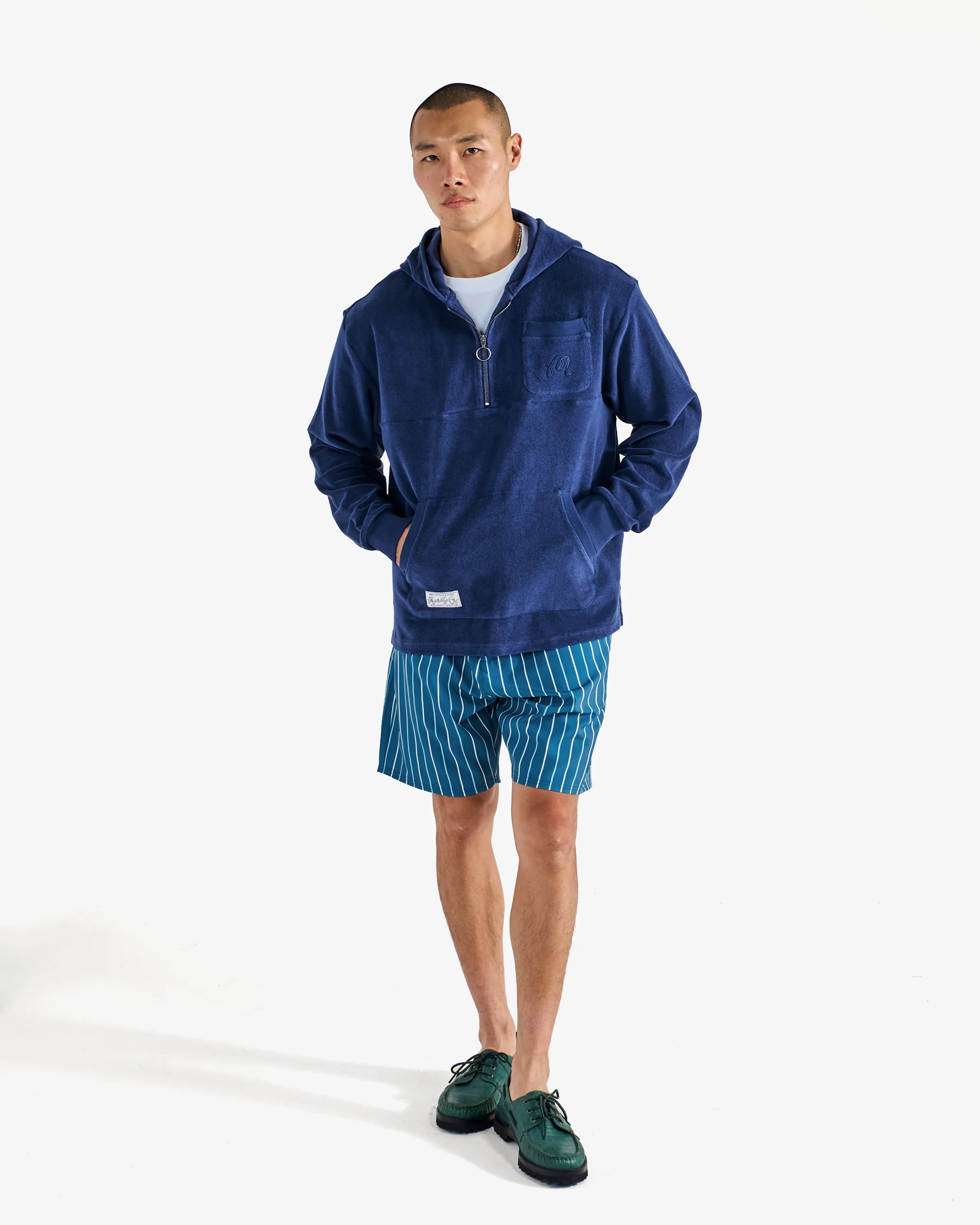 CASTELLO FRENCH TERRY QUARTER ZIP HOODIE - Image 2