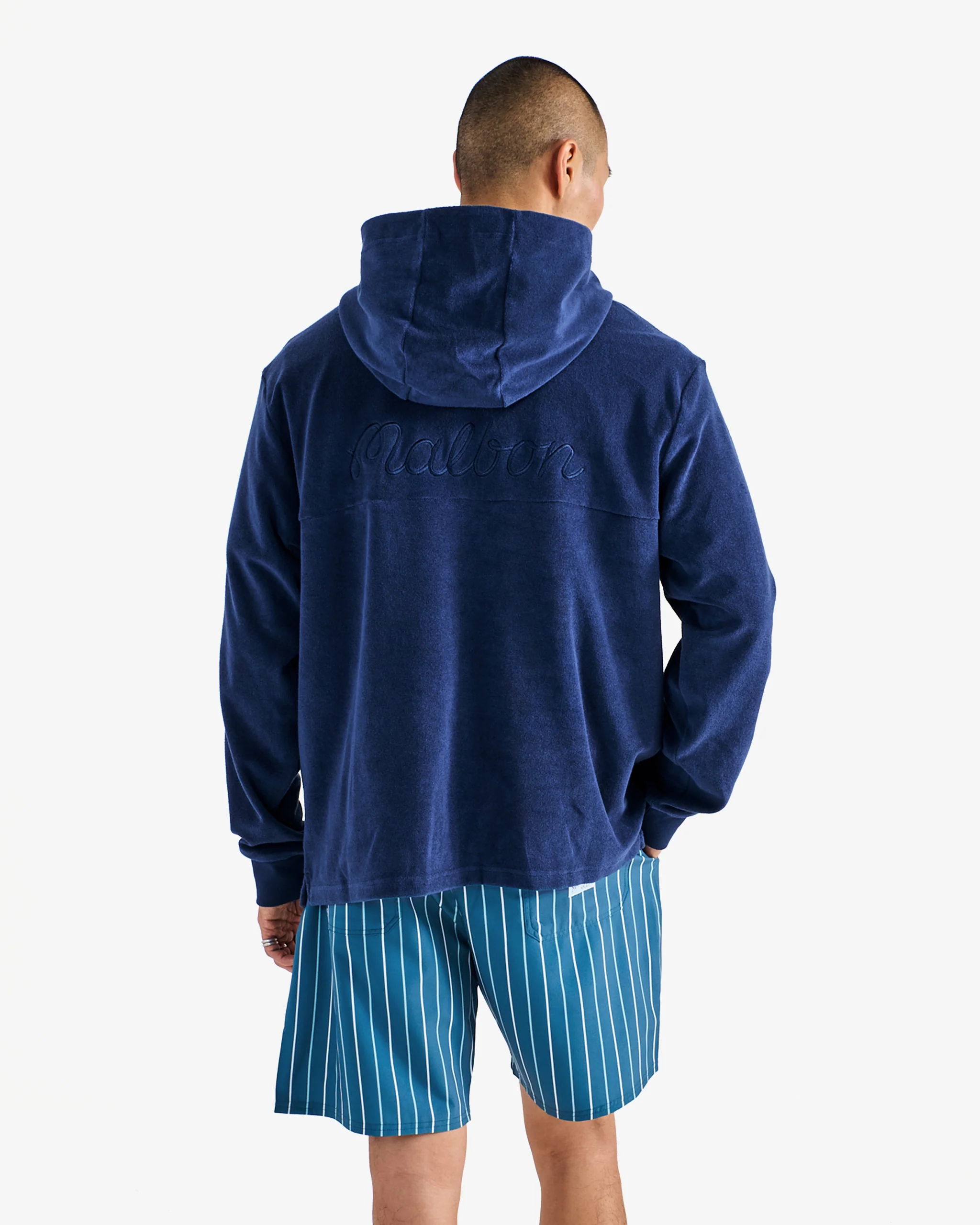 CASTELLO FRENCH TERRY QUARTER ZIP HOODIE - Image 4