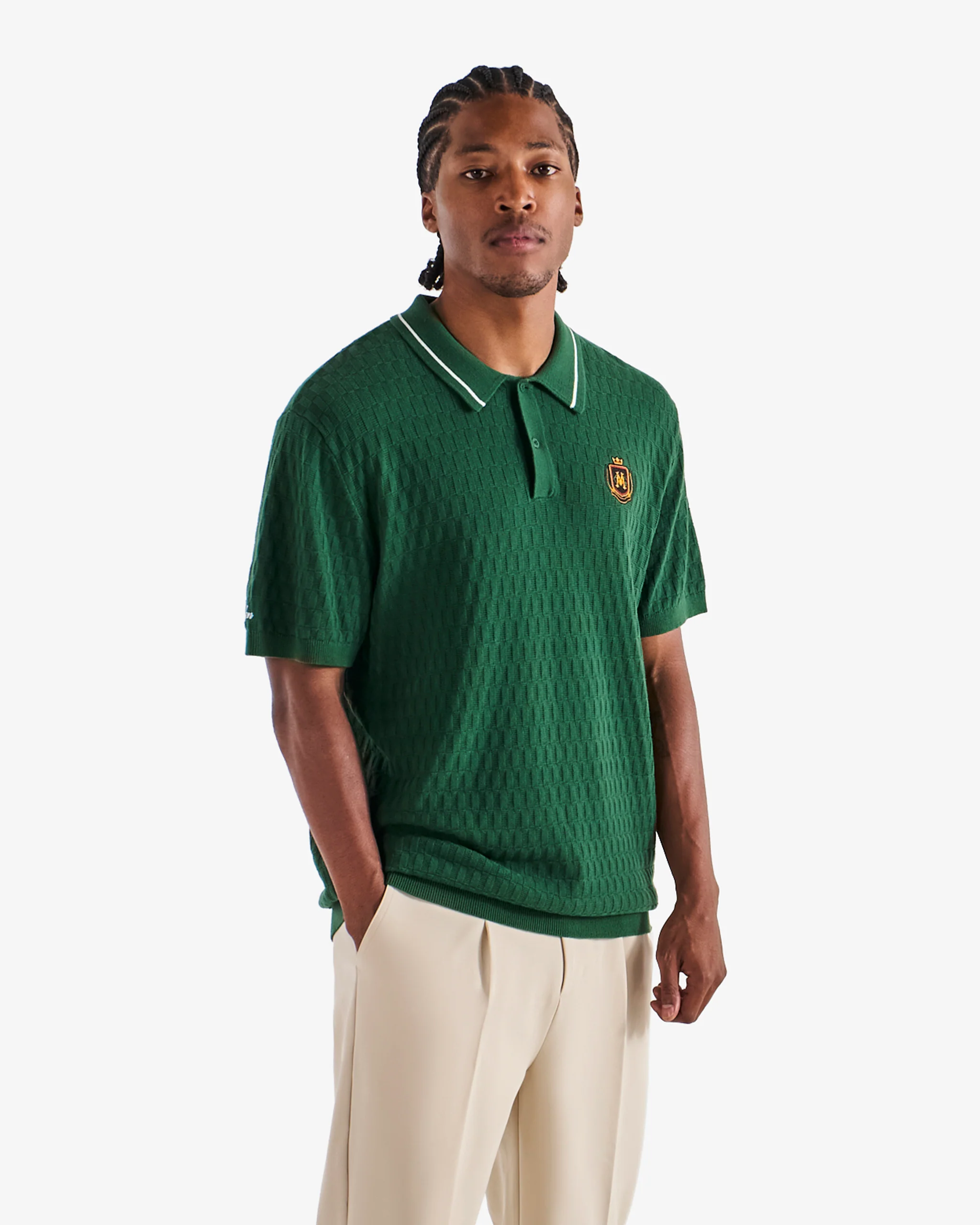 CREST KNIT POLO - Image 4