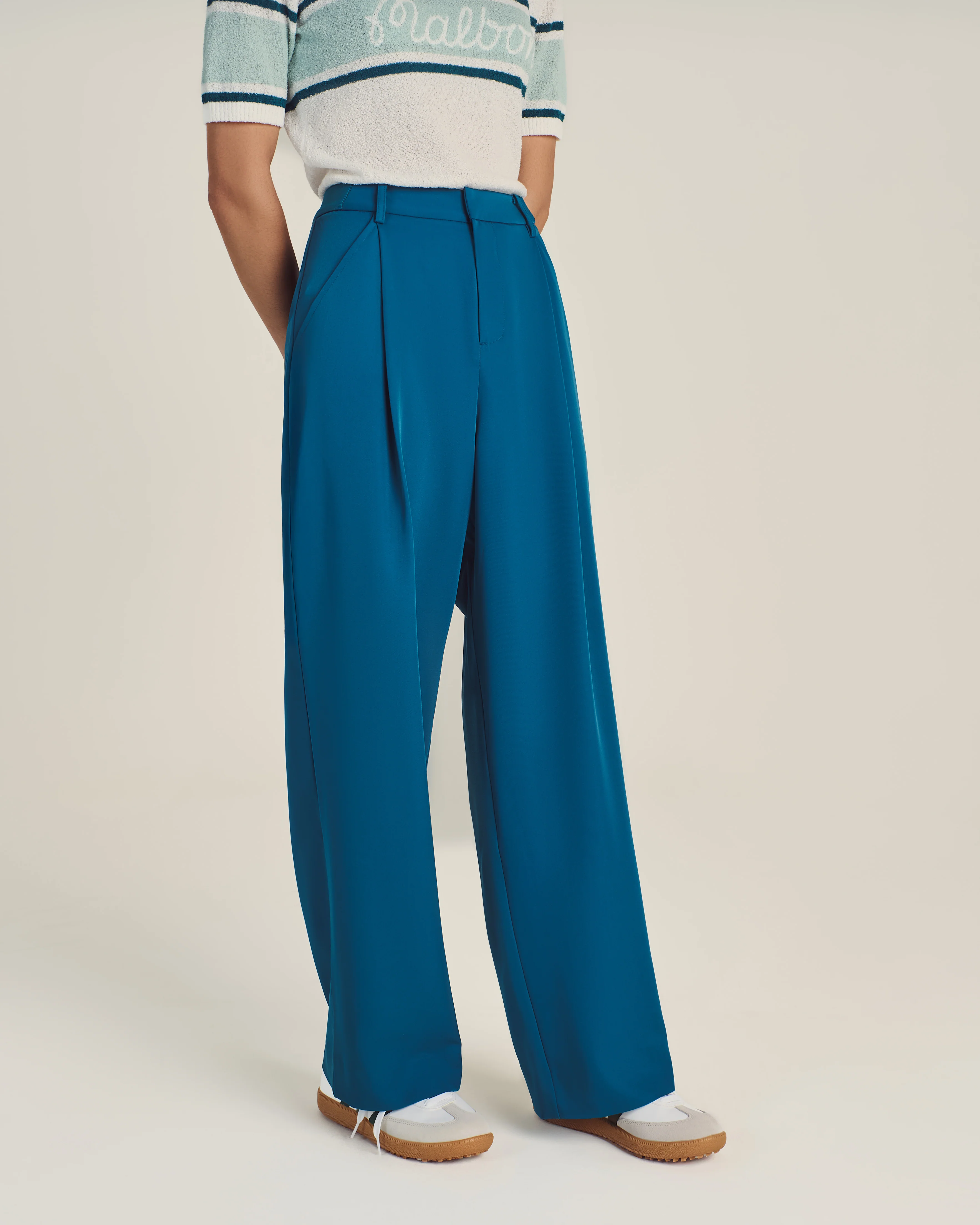 EMILIA PLEATED TROUSERS - Image 2