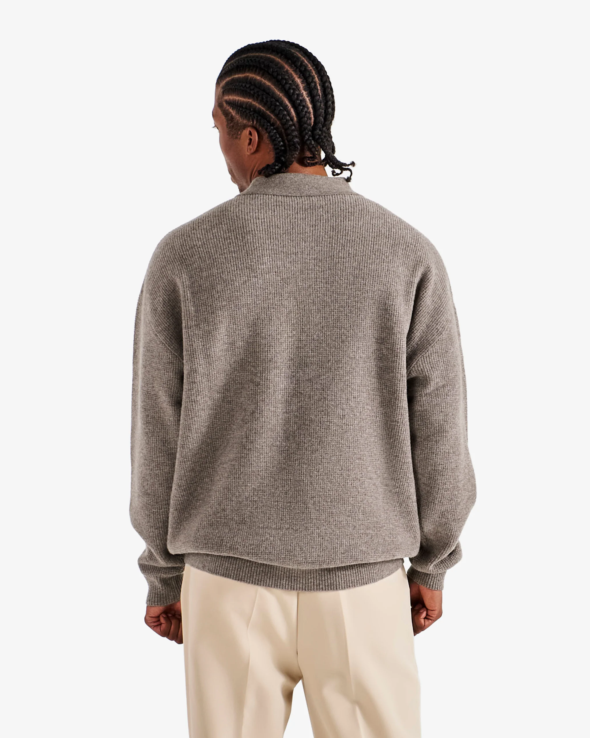GAUGE WAFFLE KNIT POLO - Image 5