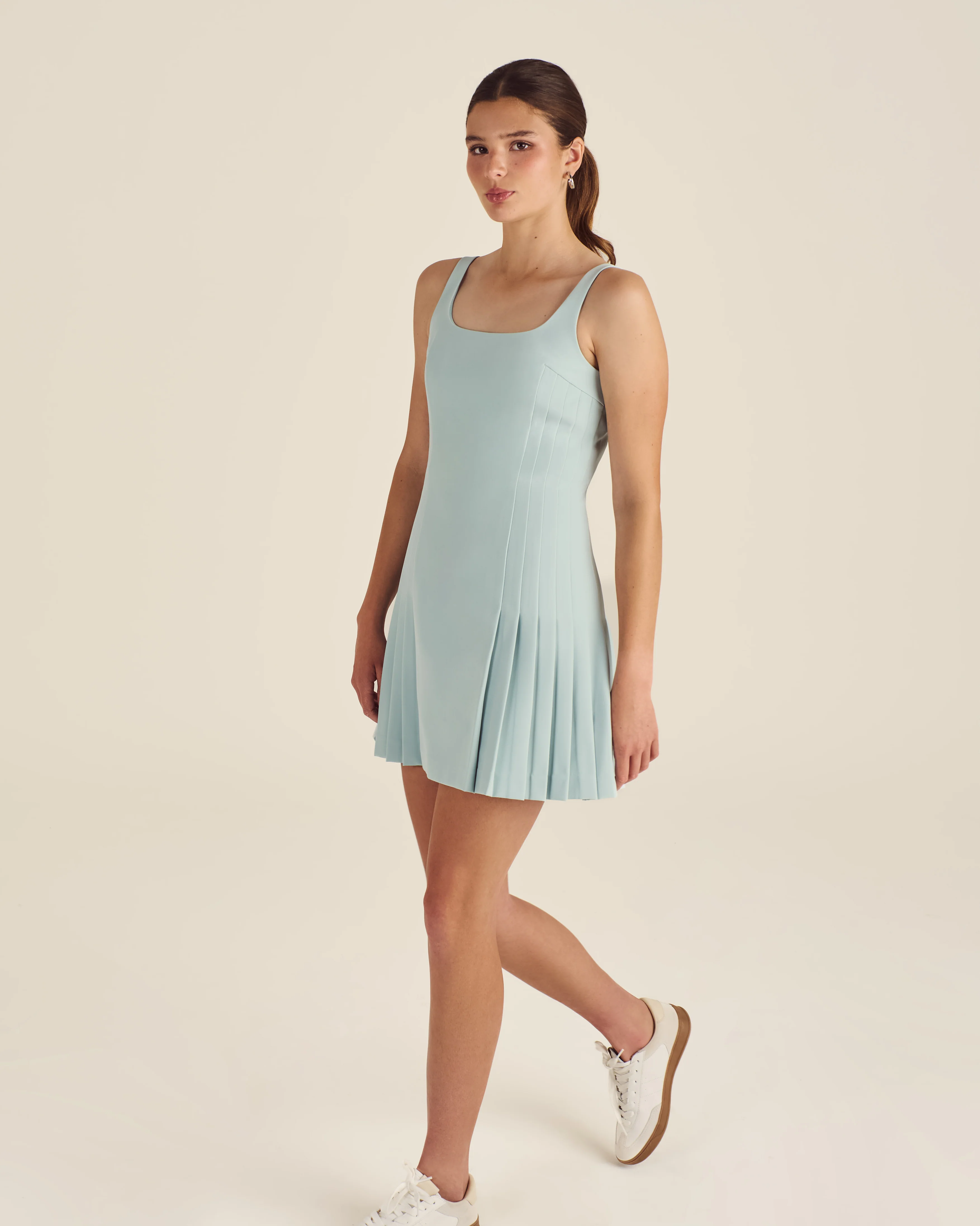 GIA PLEATED MINI DRESS - Image 3