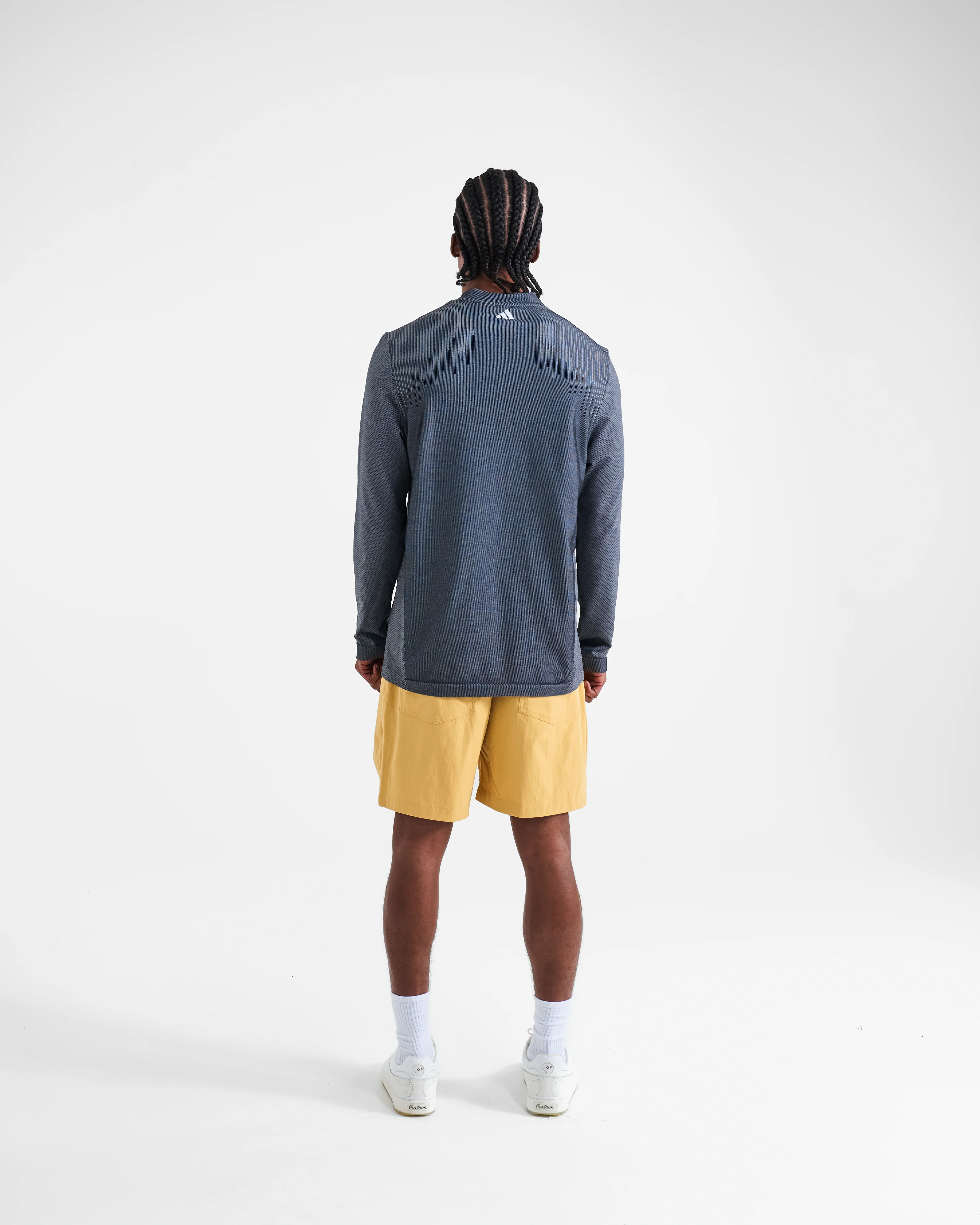 MALBON X ADIDAS Ultimate365 Tour Primeknit Long Sleeve Polo - Image 4