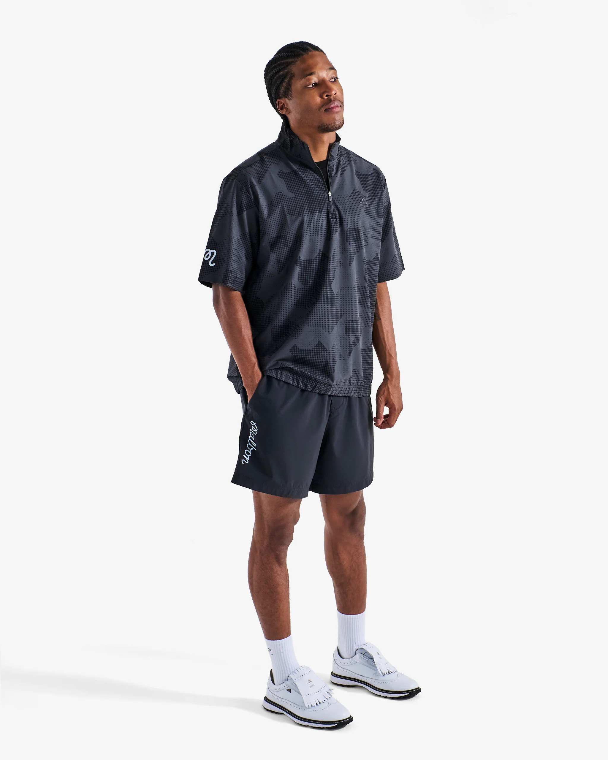 MALBON X ADIDAS GO-TO DWR SHORT SLEEVE HALF-ZIP PULLOVER - Image 4
