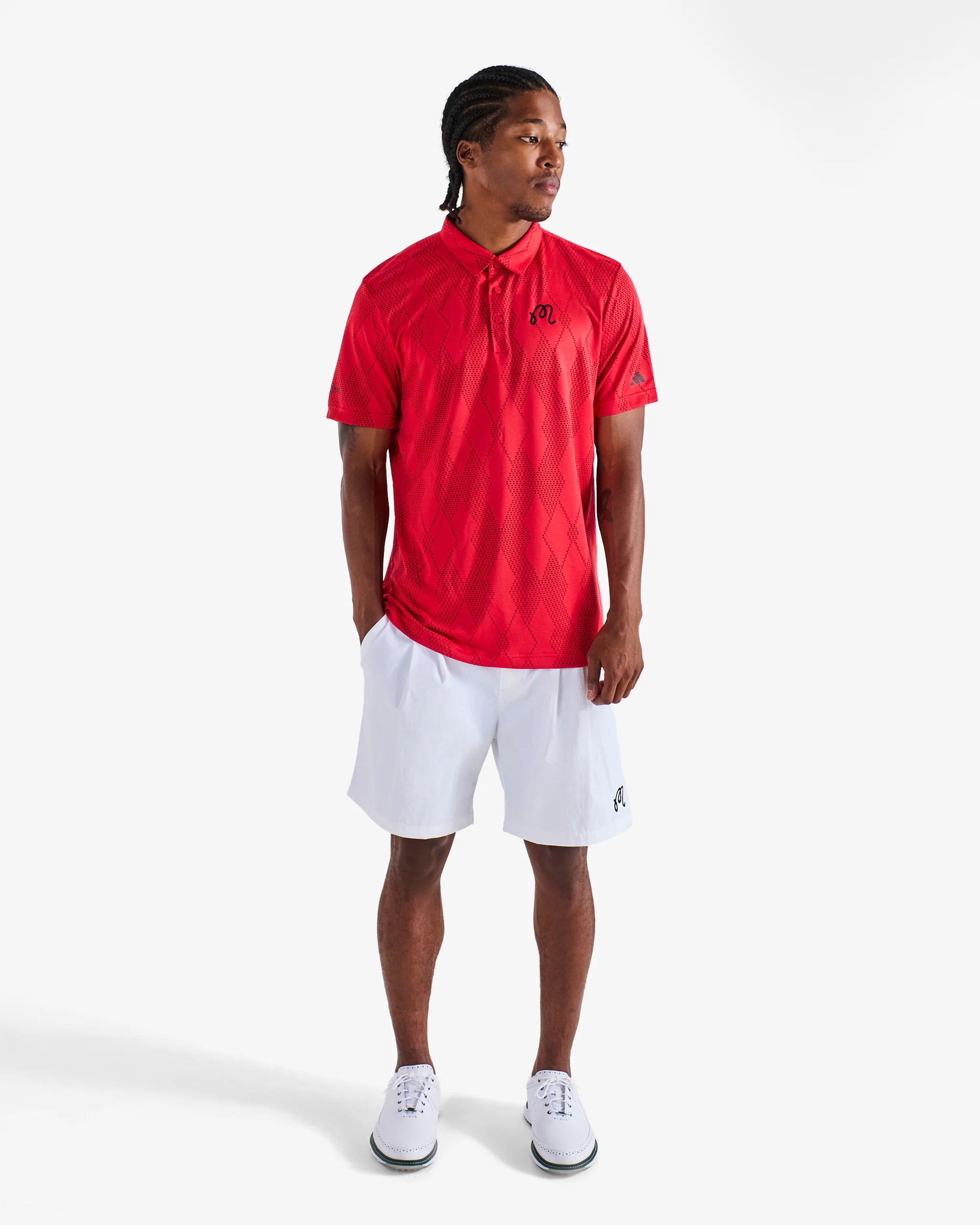MALBON X ADIDAS ULTIMATE 365 MICRO TEXTURE POLO SHIRT - Image 2