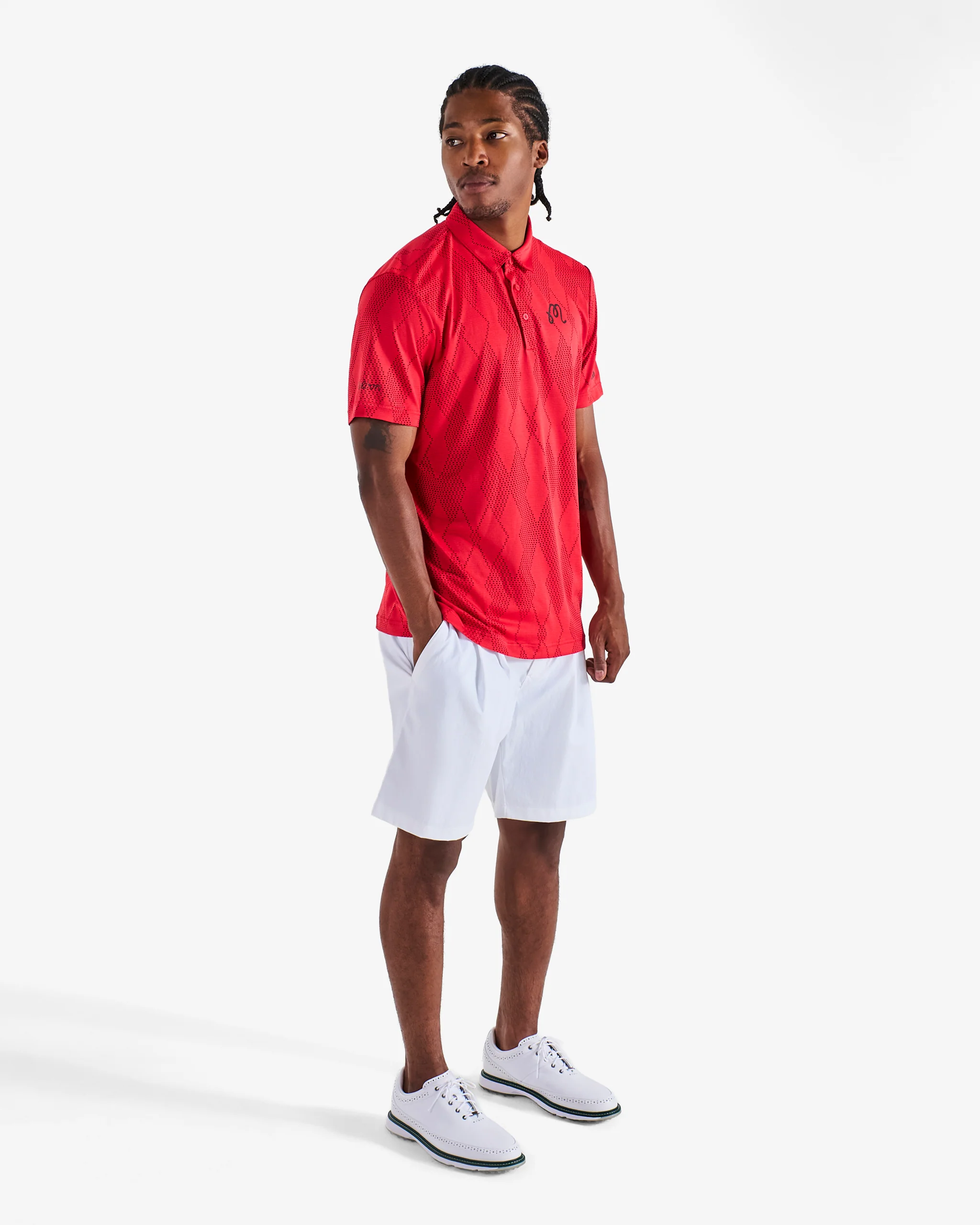 MALBON X ADIDAS ULTIMATE 365 MICRO TEXTURE POLO SHIRT - Image 3