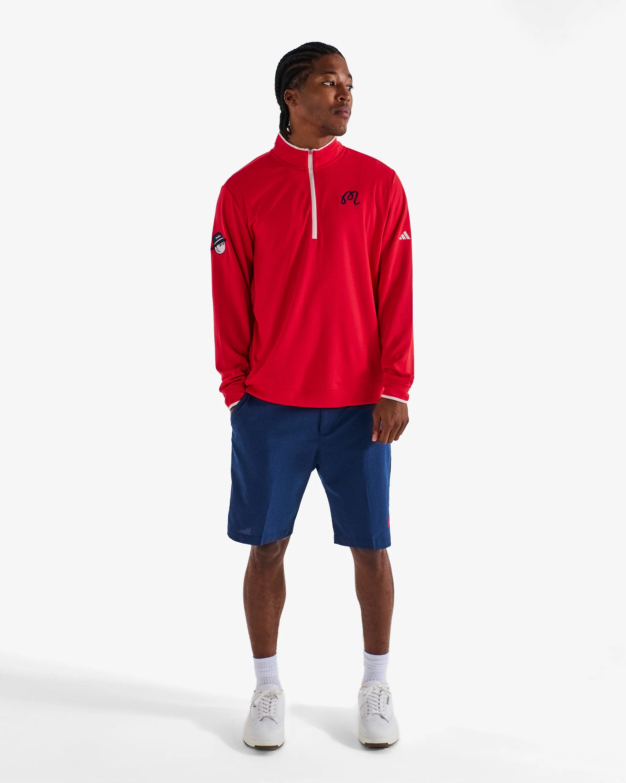MALBON X ADIDAS UPF LIGHTWEIGHT QUARTER ZIP PULLOVER - Image 2