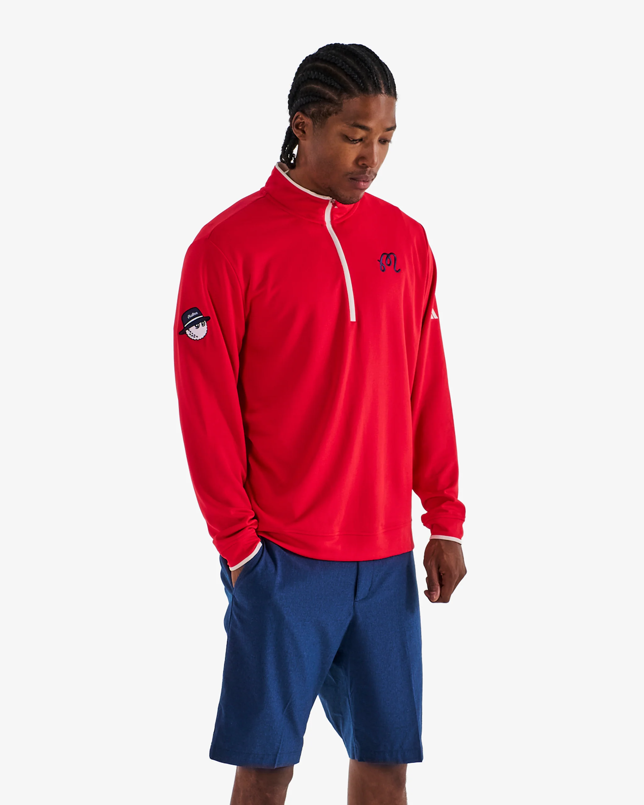 MALBON X ADIDAS UPF LIGHTWEIGHT QUARTER ZIP PULLOVER - Image 4