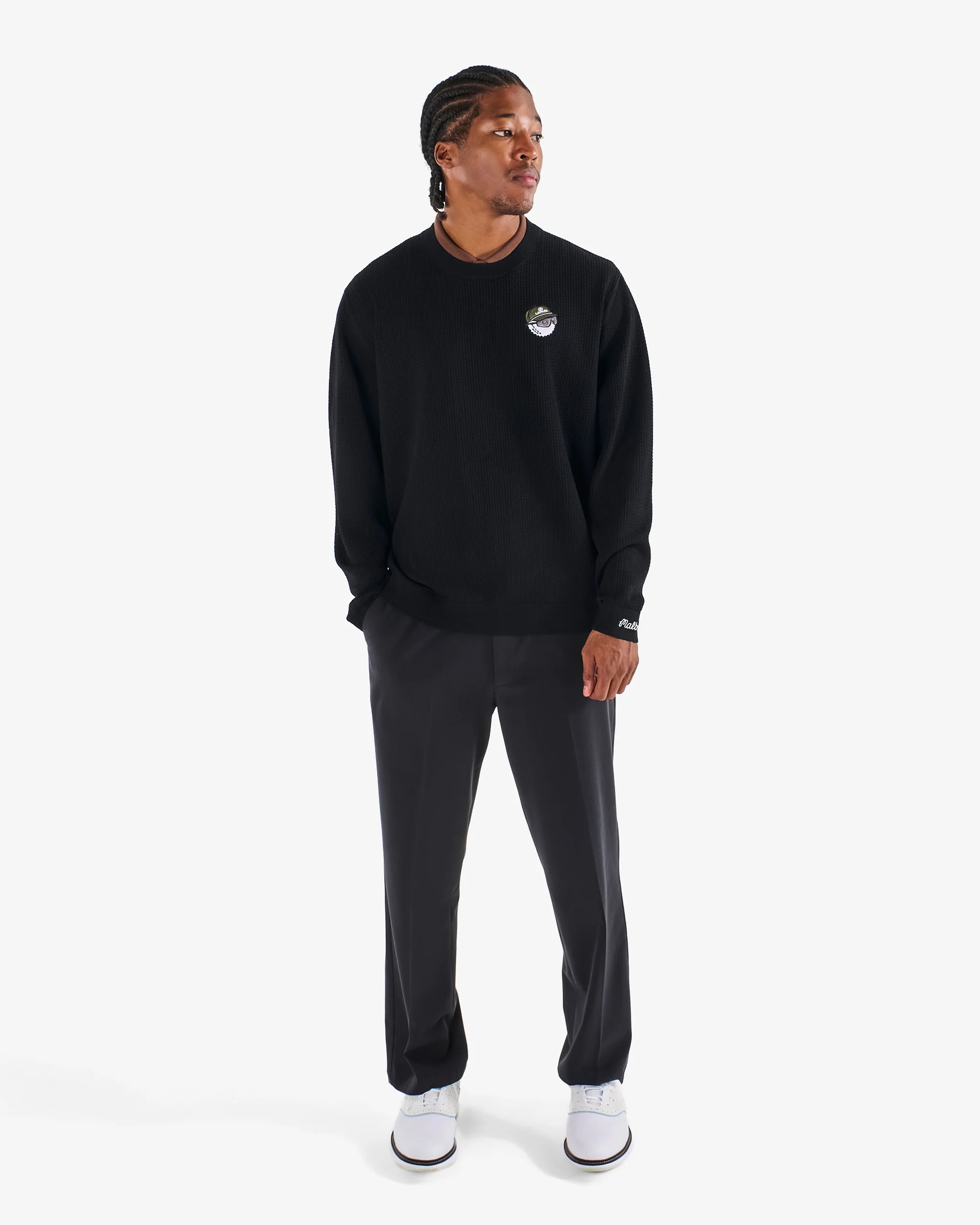 MALBON X LEXUS POLY PERFORATED CREWNECK - Image 2