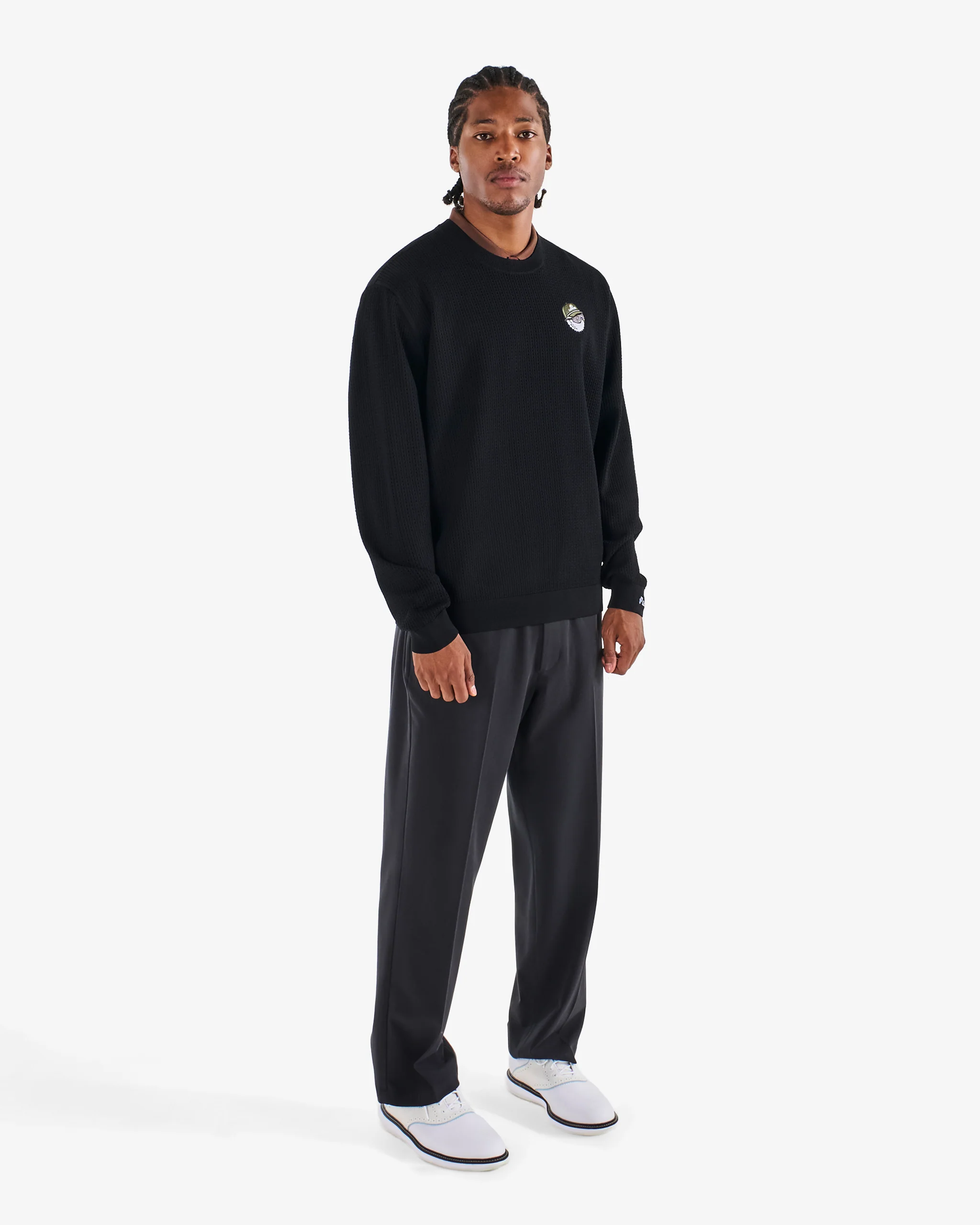MALBON X LEXUS POLY PERFORATED CREWNECK - Image 4