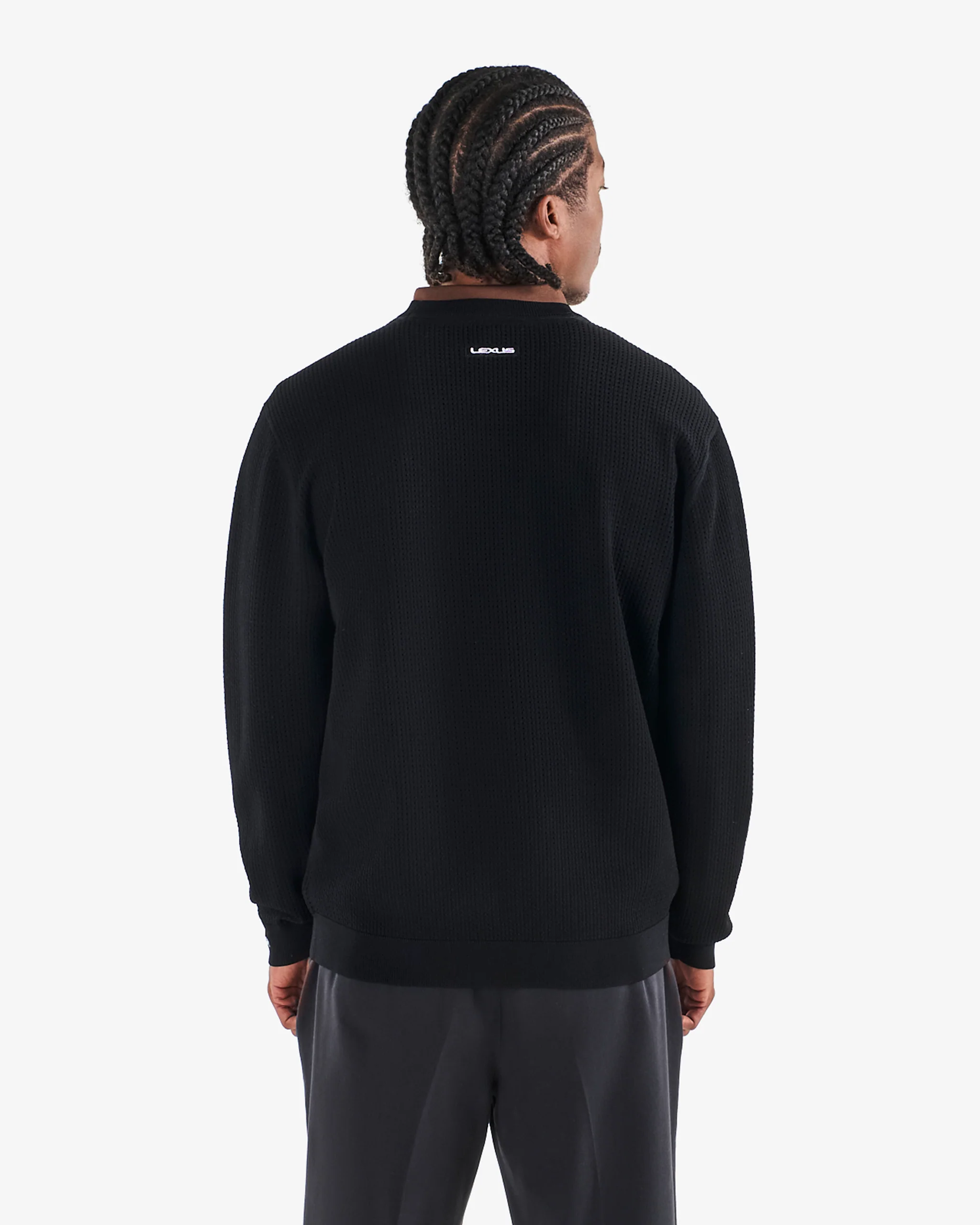 MALBON X LEXUS POLY PERFORATED CREWNECK - Image 5