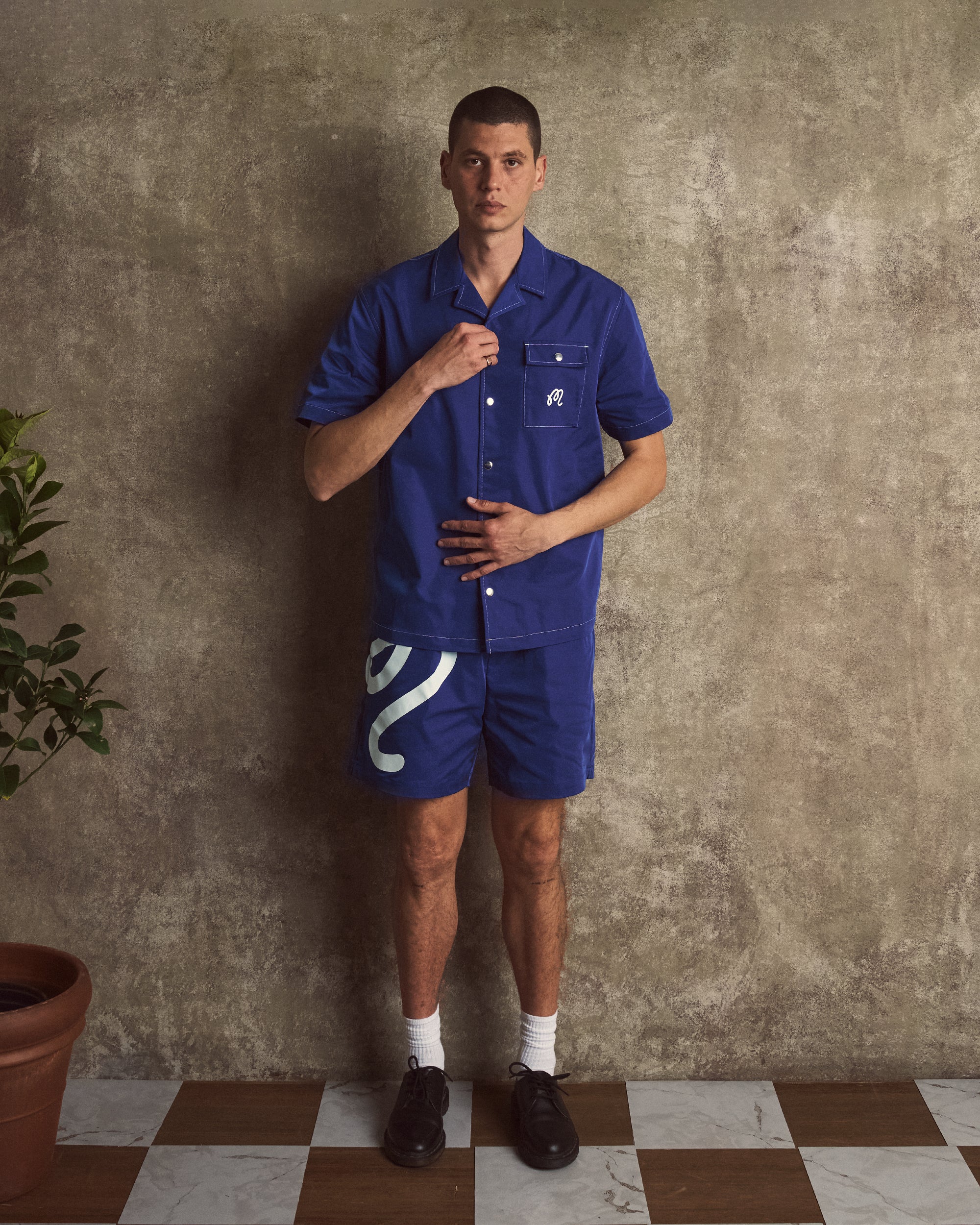 MENTON NYLON CAMP COLLAR SHIRT - Image 2