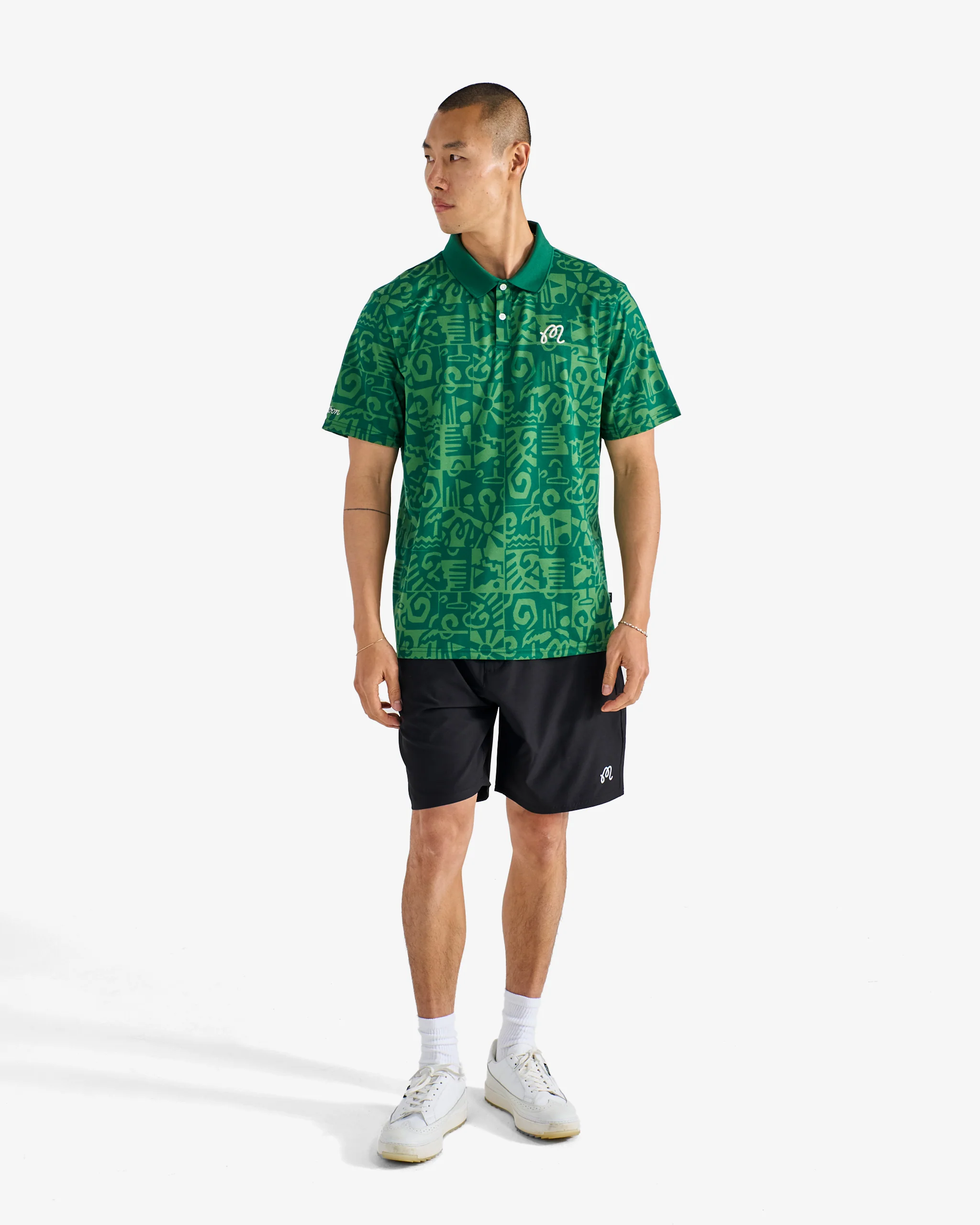 MEZZO PERFORMANCE PIQUE PRINTED POLO - Image 4