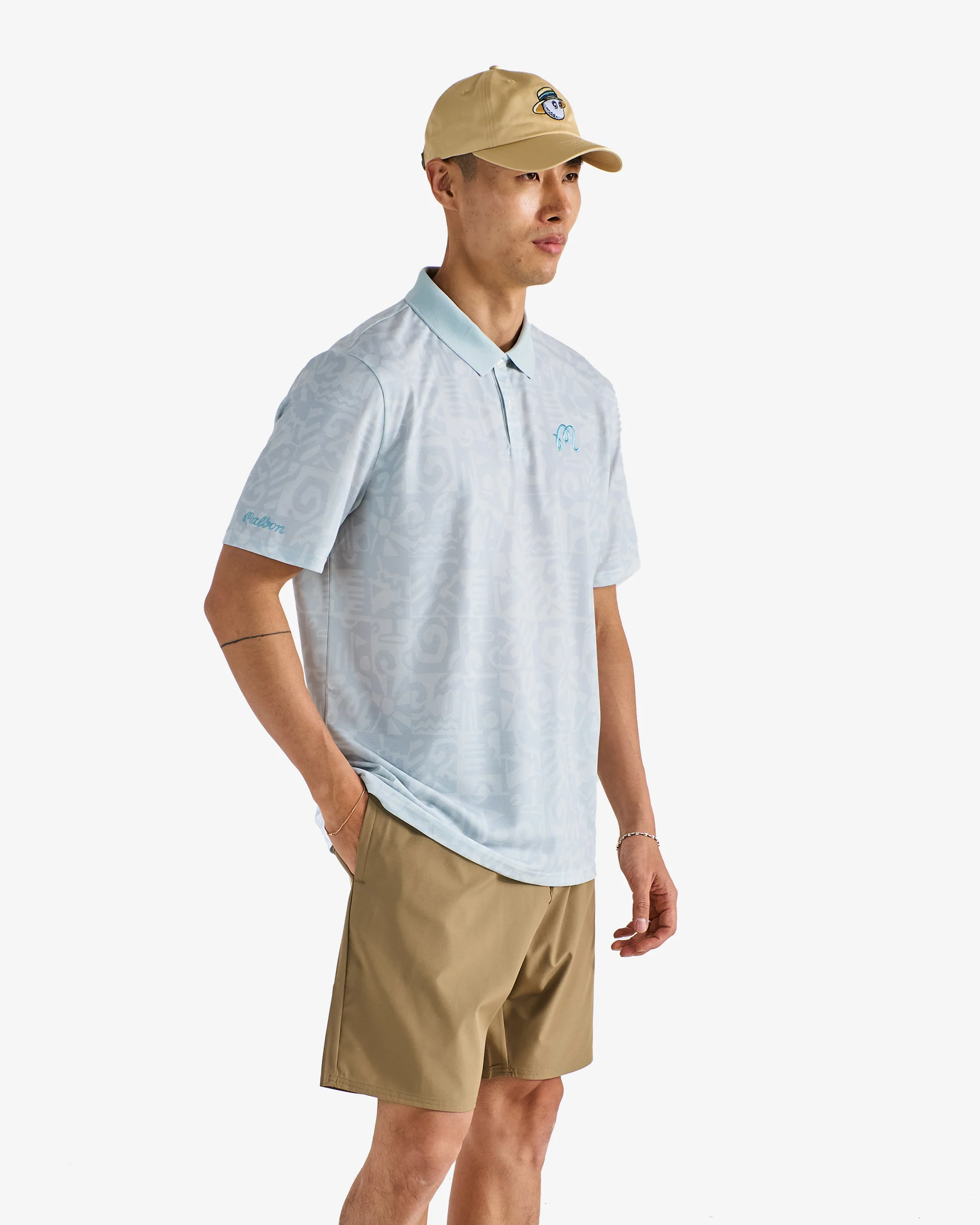 MEZZO PERFORMANCE PIQUE PRINTED POLO - Image 4