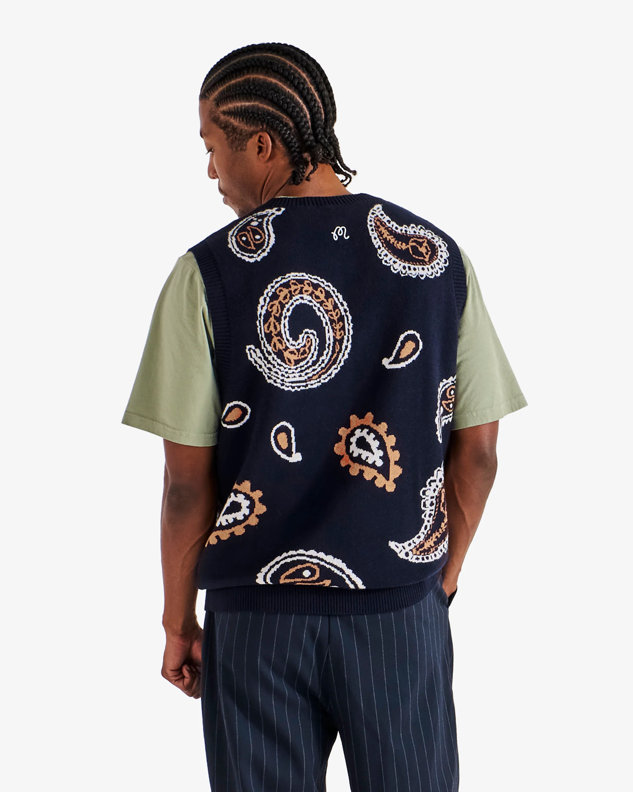 PAISLEY SWEATER VEST - Image 4