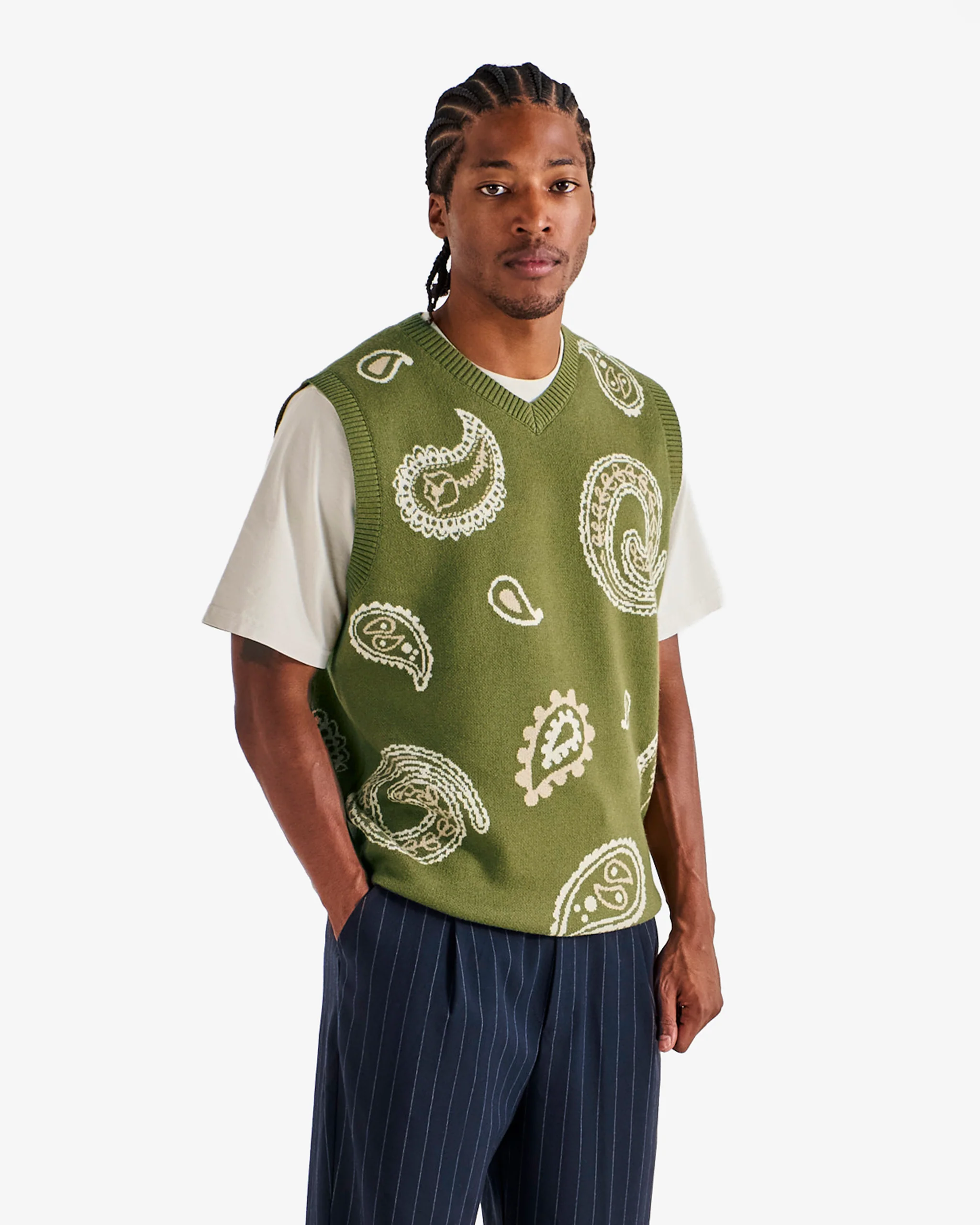 PAISLEY SWEATER VEST - Image 3