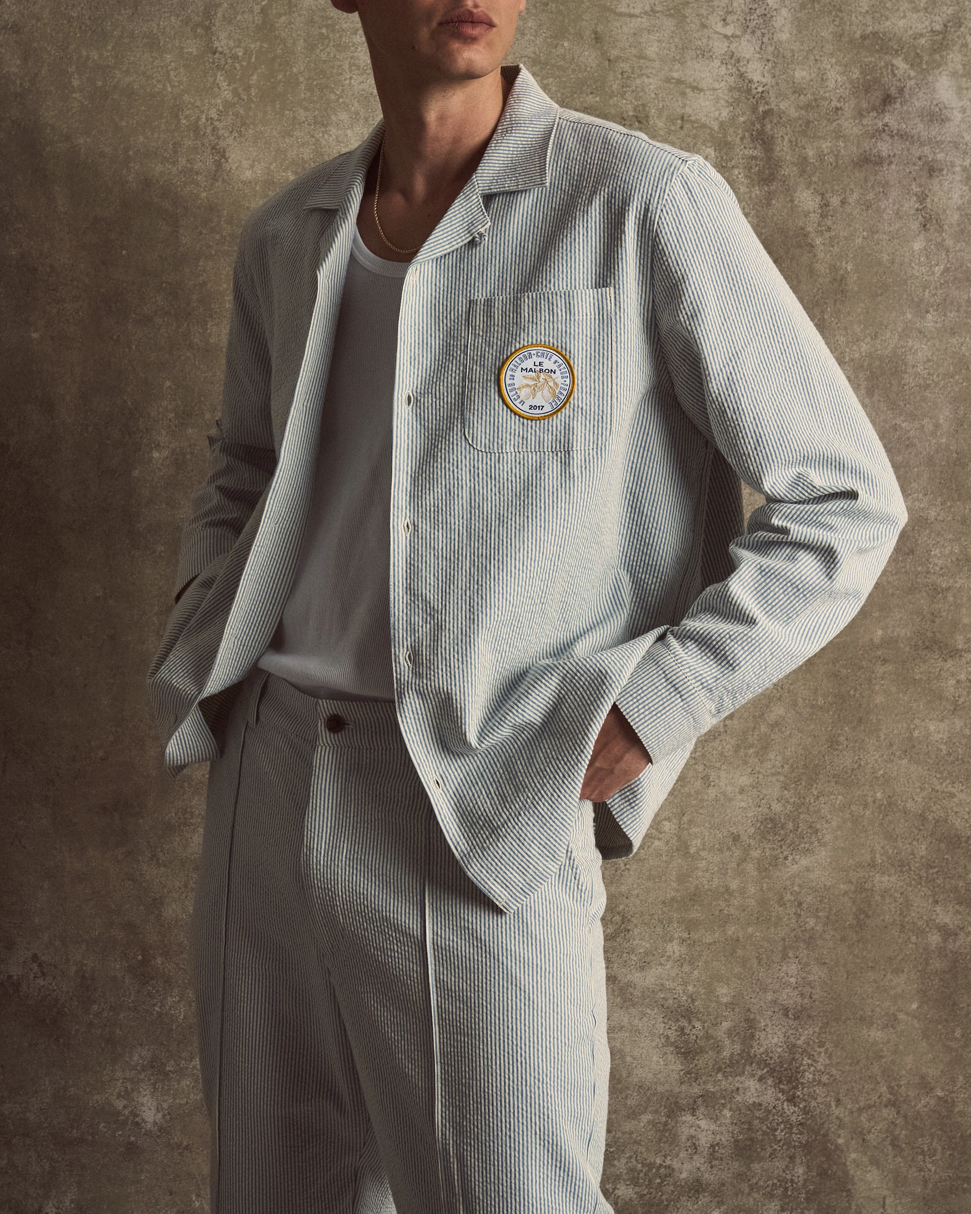 SAINT TROPEZ SEERSUCKER SHIRT - Image 4
