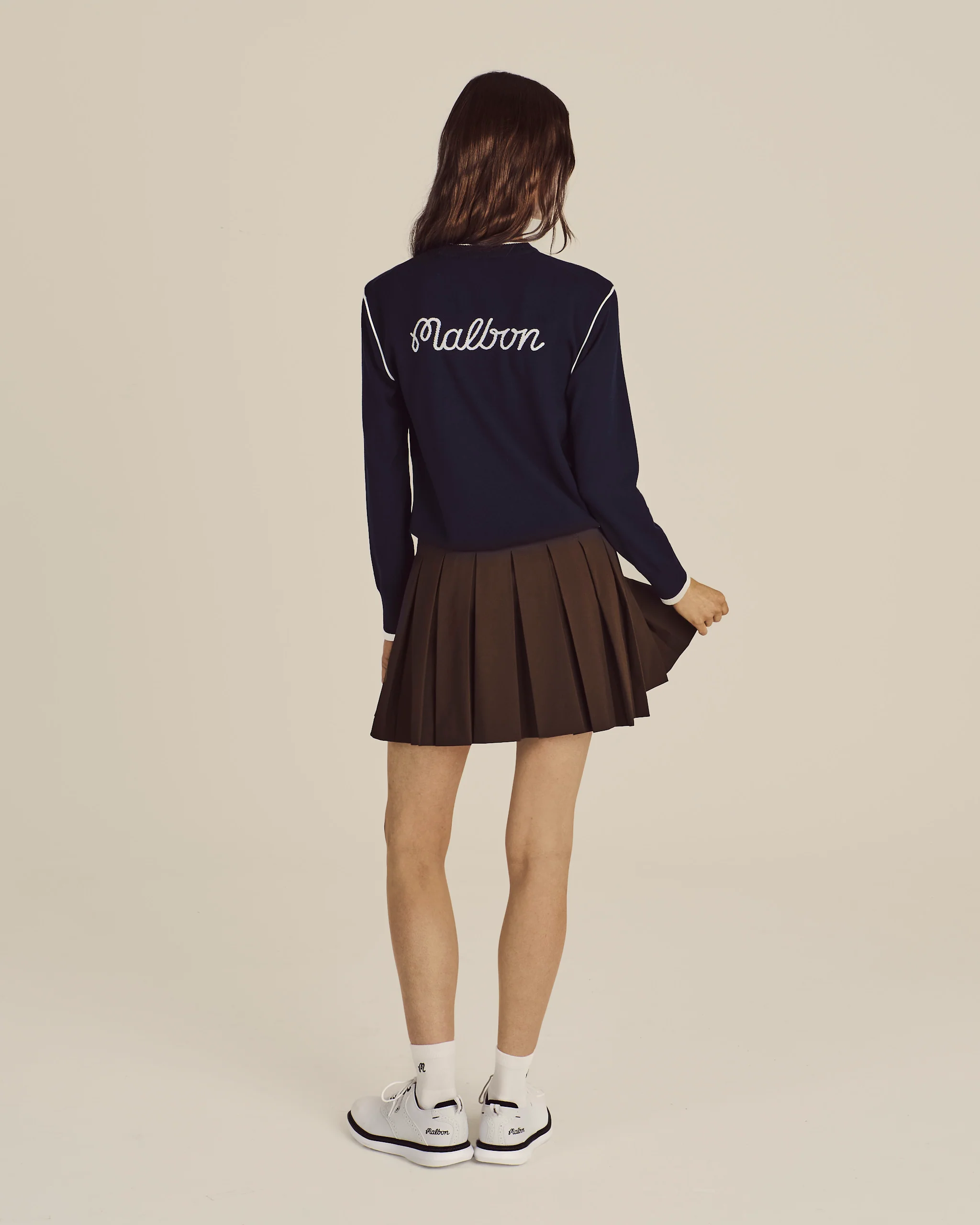 STUDIO SEOUL HIGH-LOW PLEATED SKIRT - Image 3