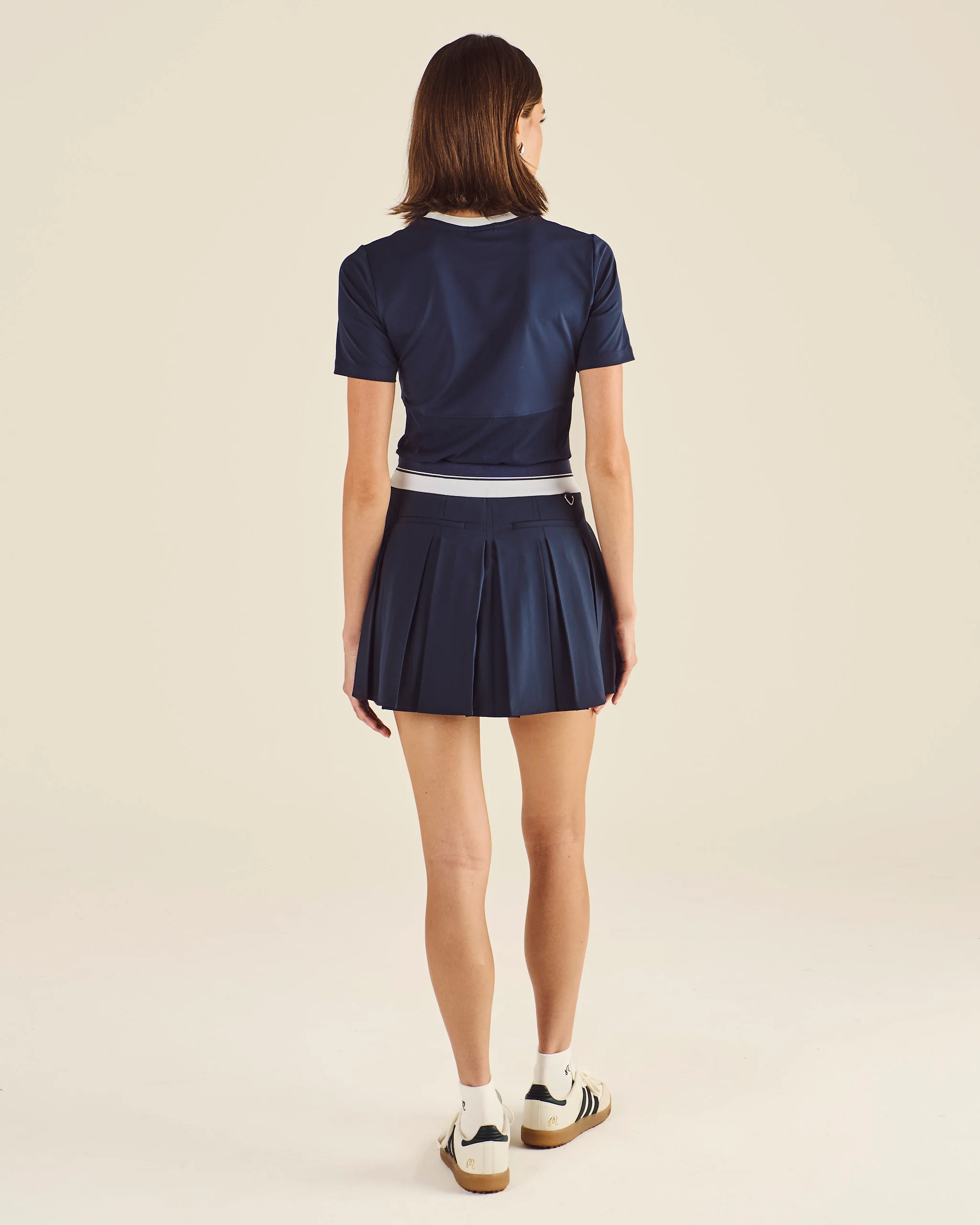 STUDIO SEOUL LOGO BANDING PLEATED SKIRT - Image 6